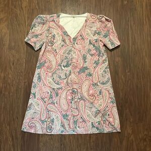 A multicolored dress